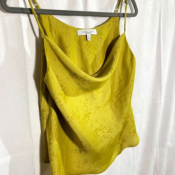 Sweet Rain Young‎ Contemporary Top Green Size M Womens - Picture 6 of 8